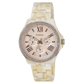 Correa de reloj Fossil AM4558 Plástico Beige 20mm